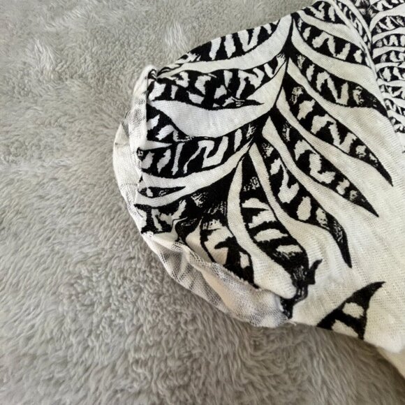 Linen Silk Blouse by Sandro Paris Womens EU 3 (Large) Chic White Tiger - Picture 5 of 6